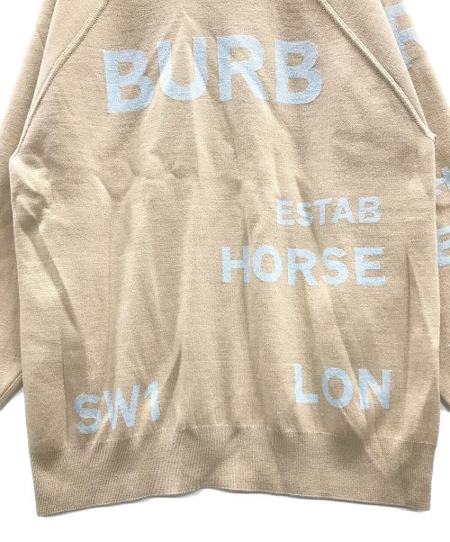 BURBERRY（バーバリー）BURBERRY (バーバリー) ホースフェリーニット ベージュ サイズ:Lの古着・服飾アイテム