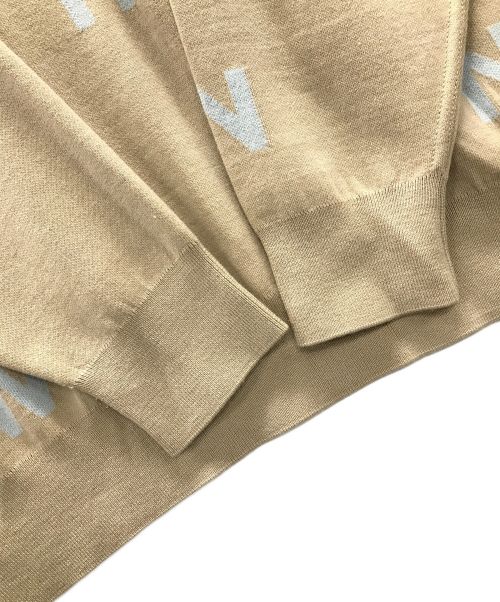 BURBERRY（バーバリー）BURBERRY (バーバリー) ホースフェリーニット ベージュ サイズ:Lの古着・服飾アイテム