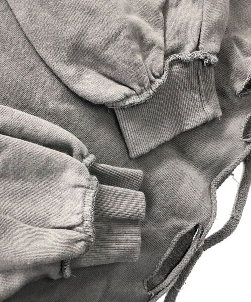 PUNYUS（プニュズ）PUNYUS (プニュズ) ダメージ加工スウェット グレー サイズ:3 未使用品の古着・服飾アイテム