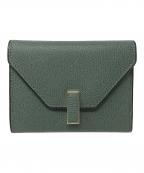 Valextraヴァレクストラ）の古着「3つ折り財布 イジィデ ウォレット」｜グリーン