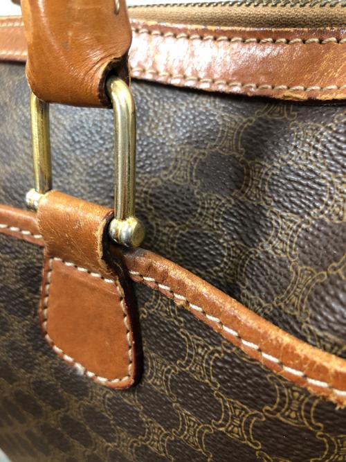 CELINE（セリーヌ）CELINE (セリーヌ) ハンドバッグ マカダム ブラウン サイズ:実寸サイズにてご確認ください。の古着・服飾アイテム