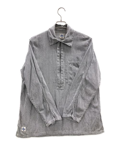 POST O'ALLS（ポストオーバーオールズ）POST O'ALLS (ポストオーバーオールズ) ハーフジップシャツ グレー サイズ:実寸サイズにてご確認ください。の古着・服飾アイテム