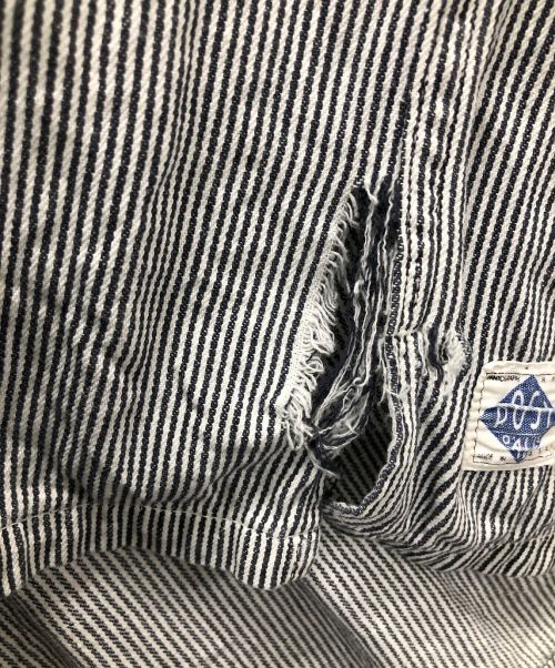 POST O'ALLS（ポストオーバーオールズ）POST O'ALLS (ポストオーバーオールズ) ハーフジップシャツ グレー サイズ:実寸サイズにてご確認ください。の古着・服飾アイテム