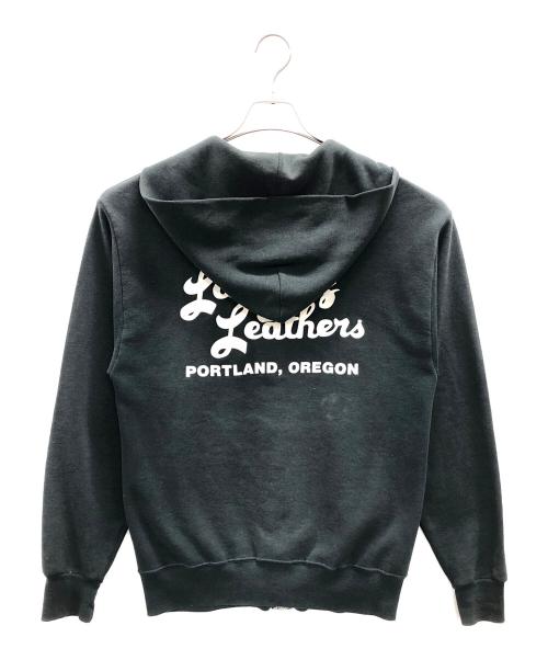 Langlitz Leathers（ラングリッツレザー）Langlitz Leathers (ラングリッツレザー) ジップパーカー ブラック サイズ:実寸サイズにてご確認ください。の古着・服飾アイテム