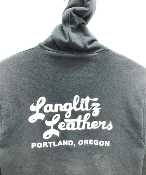 Langlitz Leathers（ラングリッツレザー）Langlitz Leathers (ラングリッツレザー) ジップパーカー ブラック サイズ:実寸サイズにてご確認ください。の古着・服飾アイテム