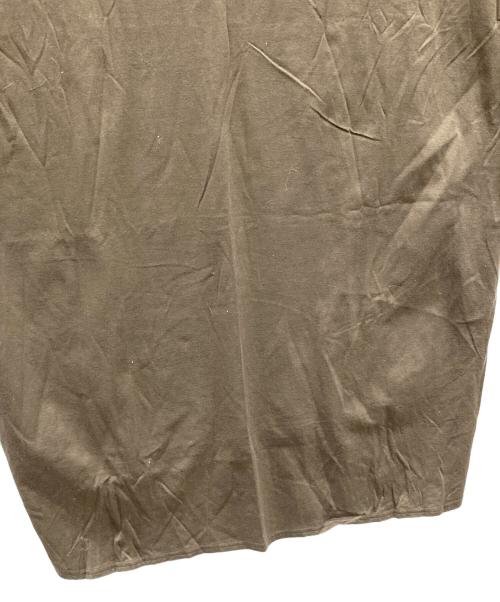 mizuiro-ind（ミズイロインド）mizuiro-ind (ミズイロインド) カットソーワンピース ブラウン サイズ:実寸サイズにてご確認ください。の古着・服飾アイテム