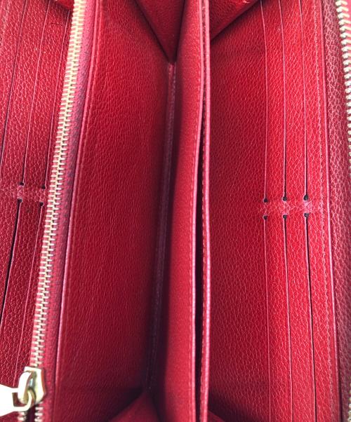 LOUIS VUITTON（ルイ ヴィトン）LOUIS VUITTON (ルイ ヴィトン) 長財布 モノグラム・アンプラント ジッピー･ウォレット レッド サイズ:実寸サイズにてご確認ください。の古着・服飾アイテム