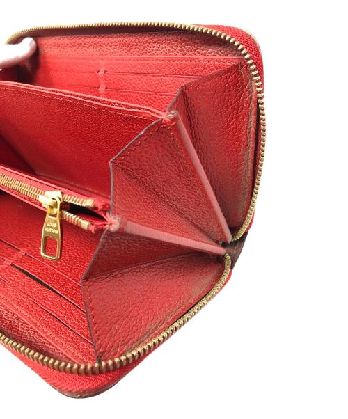 LOUIS VUITTON（ルイ ヴィトン）LOUIS VUITTON (ルイ ヴィトン) 長財布 モノグラム・アンプラント ジッピー･ウォレット レッド サイズ:実寸サイズにてご確認ください。の古着・服飾アイテム