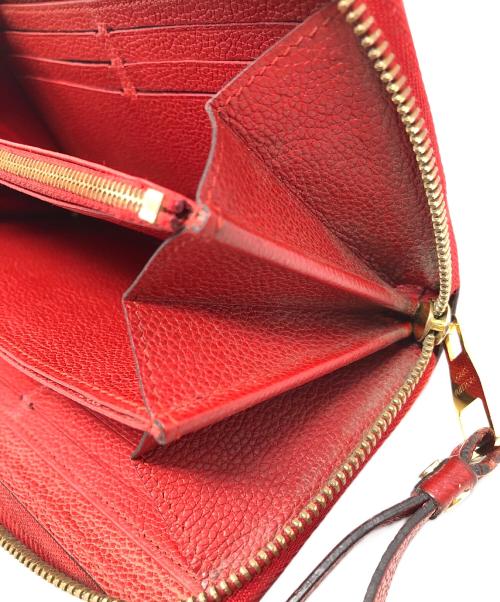LOUIS VUITTON（ルイ ヴィトン）LOUIS VUITTON (ルイ ヴィトン) 長財布 モノグラム・アンプラント ジッピー･ウォレット レッド サイズ:実寸サイズにてご確認ください。の古着・服飾アイテム