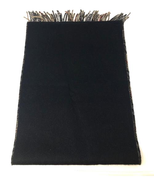 BURBERRY（バーバリー）BURBERRY (バーバリー) リバーシブルマフラー ベージュ×ブラック サイズ:168X30cmの古着・服飾アイテム