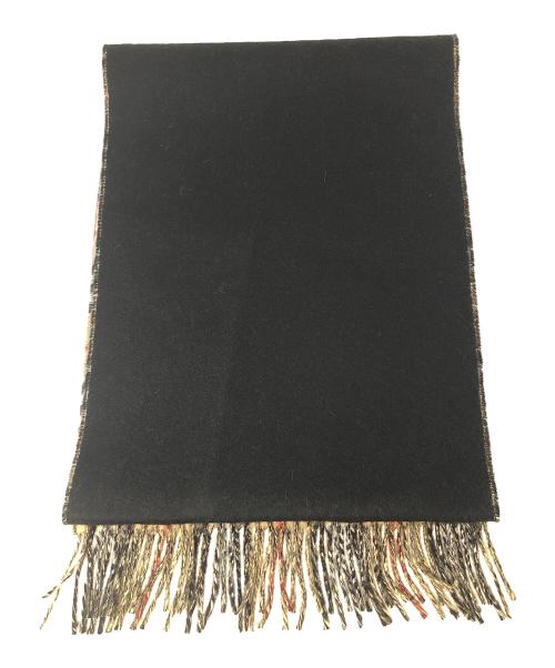 BURBERRY（バーバリー）BURBERRY (バーバリー) リバーシブルマフラー ベージュ×ブラック サイズ:168X30cmの古着・服飾アイテム