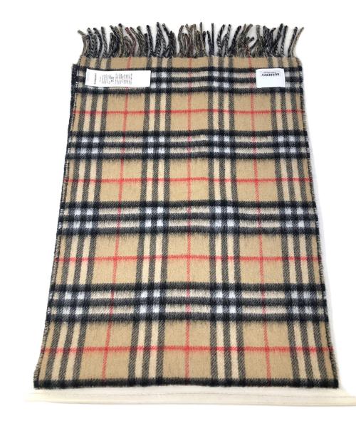 BURBERRY（バーバリー）BURBERRY (バーバリー) リバーシブルマフラー ベージュ×ブラック サイズ:168X30cmの古着・服飾アイテム