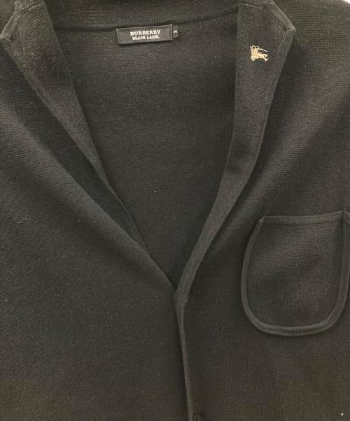 BURBERRY BLACK LABEL（バーバリーブラックレーベル）BURBERRY BLACK LABEL (バーバリーブラックレーベル) ニットテーラードジャケット ブラック サイズ:3の古着・服飾アイテム