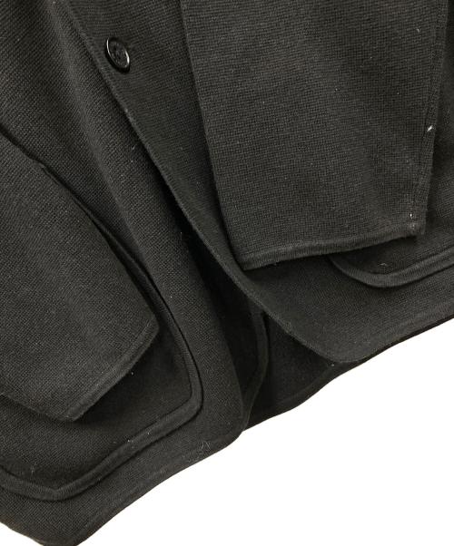 BURBERRY BLACK LABEL（バーバリーブラックレーベル）BURBERRY BLACK LABEL (バーバリーブラックレーベル) ニットテーラードジャケット ブラック サイズ:3の古着・服飾アイテム