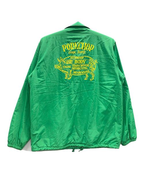 PorkChop（ポークチョップ）PorkChop (ポークチョップ) コーチジャケット グリーン サイズ:XLの古着・服飾アイテム