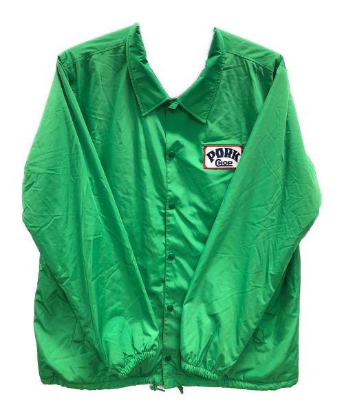PorkChop（ポークチョップ）PorkChop (ポークチョップ) コーチジャケット グリーン サイズ:XLの古着・服飾アイテム