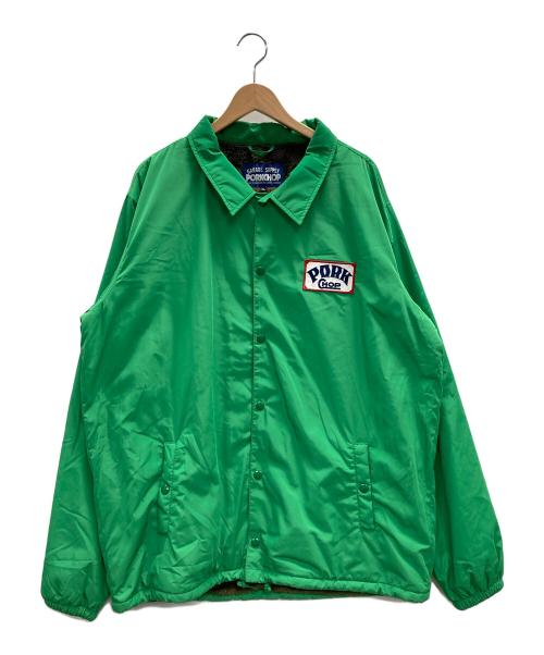 PorkChop（ポークチョップ）PorkChop (ポークチョップ) コーチジャケット グリーン サイズ:XLの古着・服飾アイテム