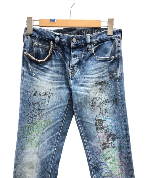 Hysteric Glamour（ヒステリックグラマー）Hysteric Glamour (ヒステリックグラマー) SKOLOCT (スコロクト) デニムパンツ ブルー サイズ:Sの古着・服飾アイテム
