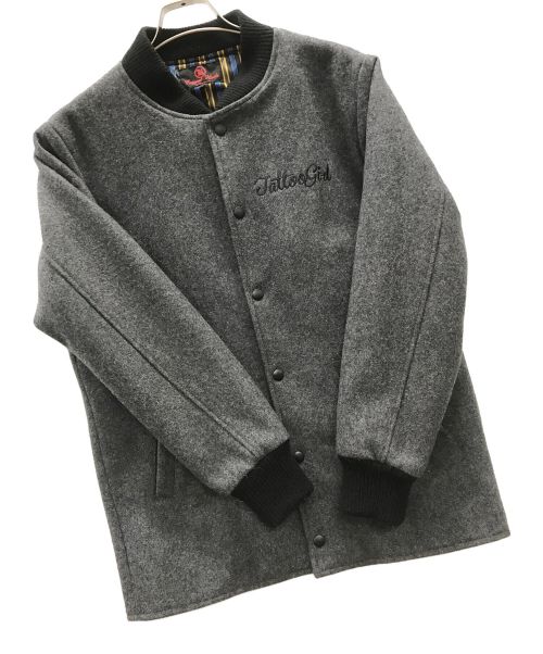 CROPPED HEADS（クロップドヘッズ）CROPPED HEADS (クロップドヘッズ) ウールスタジャン グレー サイズ:Mの古着・服飾アイテム