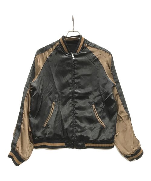 花旅楽団（ハナタビガクダン）花旅楽団 (ハナタビガクダン) スカジャン ブラック サイズ:Mの古着・服飾アイテム