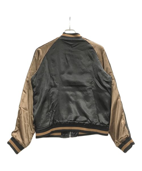 花旅楽団（ハナタビガクダン）花旅楽団 (ハナタビガクダン) スカジャン ブラック サイズ:Mの古着・服飾アイテム