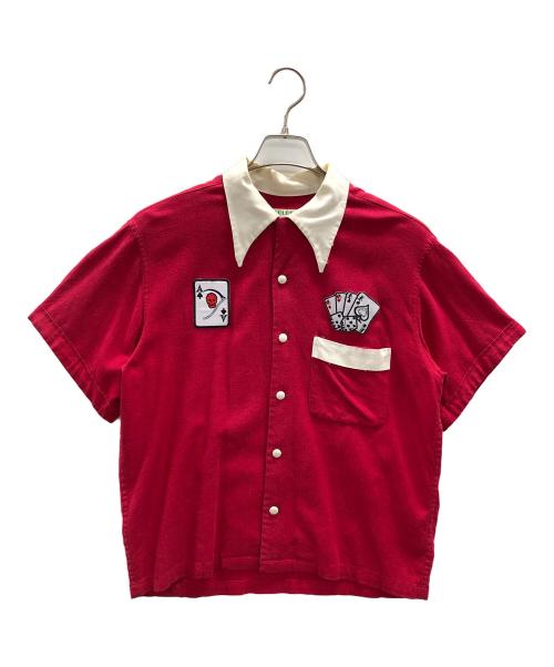 GOLDEN LOBBY（ゴールデンロビー）GOLDEN LOBBY (ゴールデンロビー) ボーリングシャツ レッド サイズ:38の古着・服飾アイテム