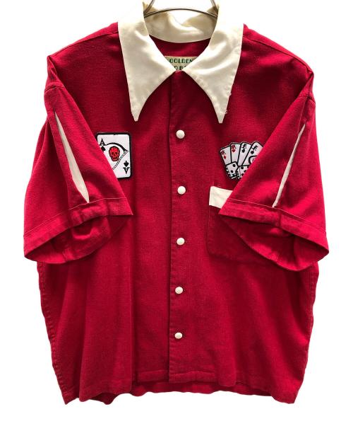 GOLDEN LOBBY（ゴールデンロビー）GOLDEN LOBBY (ゴールデンロビー) ボーリングシャツ レッド サイズ:38の古着・服飾アイテム