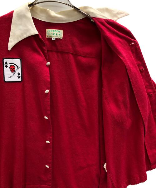 GOLDEN LOBBY（ゴールデンロビー）GOLDEN LOBBY (ゴールデンロビー) ボーリングシャツ レッド サイズ:38の古着・服飾アイテム