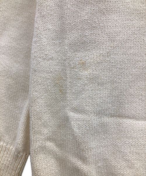 HUF（ハフ）HUF (ハフ) ニット HORUS JACQUARD SWEATER（ホルス ジャガード セーター） アイボリー×ブラック サイズ:XLの古着・服飾アイテム