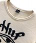 HUF (ハフ) ニット HORUS JACQUARD SWEATER（ホルス ジャガード セーター） アイボリー×ブラック サイズ:XL：4000円