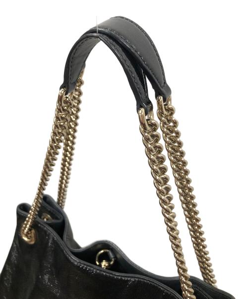 GUCCI（グッチ）GUCCI (グッチ) ソーホー インターロッキングG（ジー） チェーンショルダーバッグ ブラック サイズ:実寸サイズにてご確認下さい。の古着・服飾アイテム