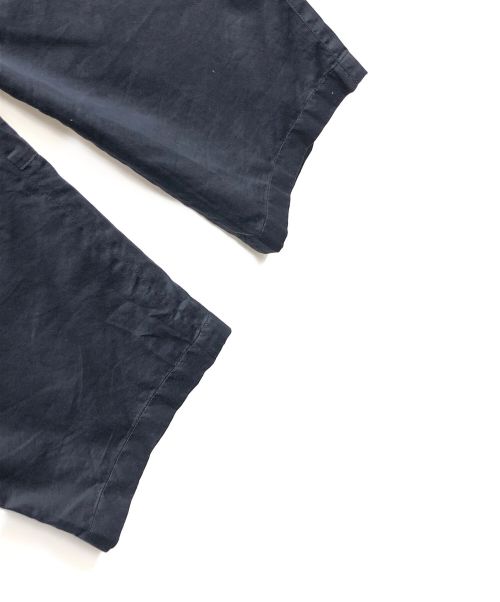 OAMC（オーエーエムシー）OAMC (オーエーエムシー) クロップドドローコード トラウザーズパンツ ネイビー サイズ:XSMALLの古着・服飾アイテム