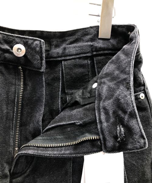 MAISON SPECIAL（メゾンスペシャル）MAISON SPECIAL (メゾンスペシャル) スカート Pleated Denim Skirt(プリーツデニムスカート) ブラック サイズ:38 未使用品の古着・服飾アイテム