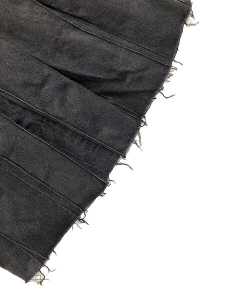 MAISON SPECIAL（メゾンスペシャル）MAISON SPECIAL (メゾンスペシャル) スカート Pleated Denim Skirt(プリーツデニムスカート) ブラック サイズ:38 未使用品の古着・服飾アイテム