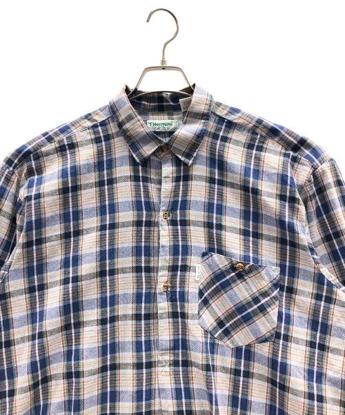 L'Hermine（エルミン）L'Hermine (エルミン) グランパシャツ サイズ:不明の古着・服飾アイテム