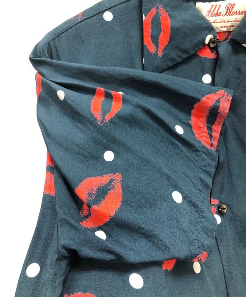 Aloha Blossom（アロハブロッサム）Aloha Blossom (アロハブロッサム) アロハシャツ ネイビー サイズ:44の古着・服飾アイテム