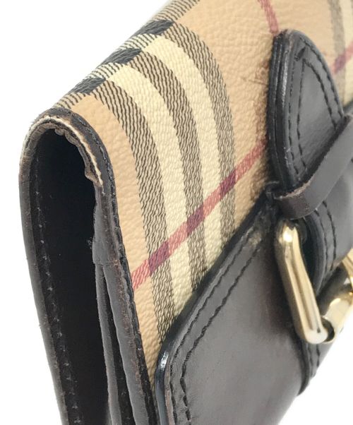 BURBERRY（バーバリー）BURBERRY (バーバリー) 2つ折り財布 ブラウン×ベージュ サイズ:実寸サイズにてご確認ください。の古着・服飾アイテム