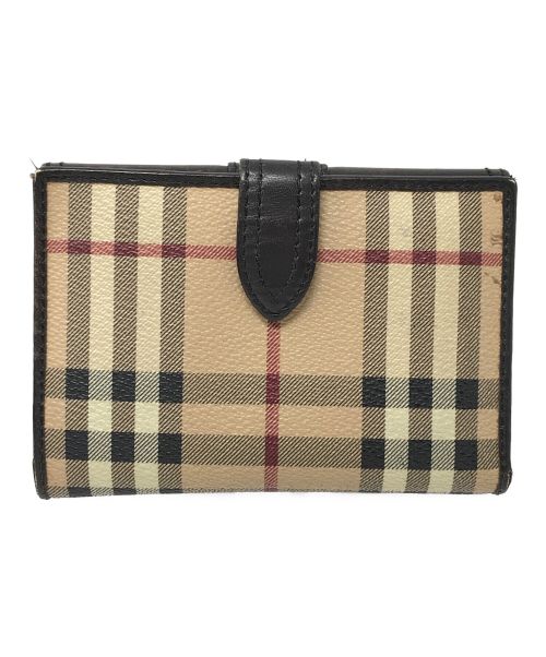 BURBERRY（バーバリー）BURBERRY (バーバリー) 2つ折り財布 ブラウン×ベージュ サイズ:実寸サイズにてご確認ください。の古着・服飾アイテム
