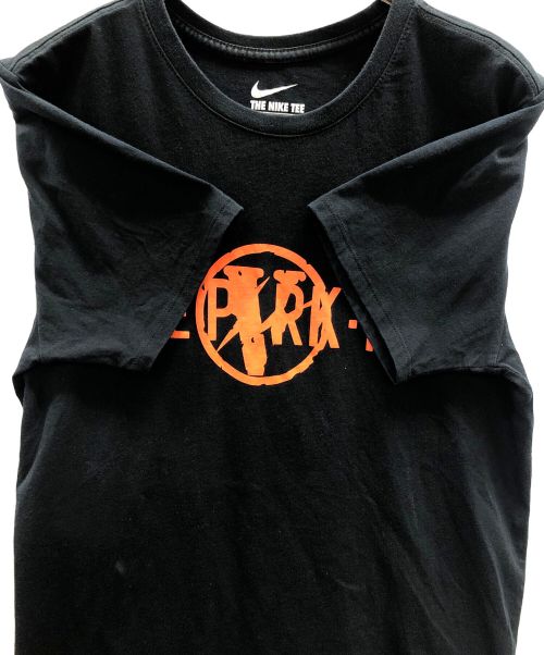 NIKE（ナイキ）NIKE (ナイキ) VLONE (ヴィーロン) THE PARK.ING GINZA (ザ・パーキング ギンザ) Tシャツ 2017 ザ・パーキング銀座 ナイキコラボTシャツ ブラック サイズ:Sの古着・服飾アイテム