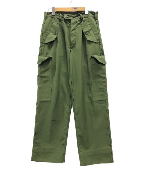 Swedish Army（スウェーデン軍）Swedish Army (スウィディッシュアーミー) ユーティリティーカーゴパンツ オリーブ サイズ:実寸サイズにてご確認ください。の古着・服飾アイテム