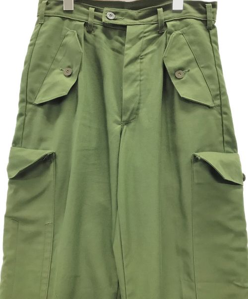 Swedish Army（スウェーデン軍）Swedish Army (スウィディッシュアーミー) ユーティリティーカーゴパンツ オリーブ サイズ:実寸サイズにてご確認ください。の古着・服飾アイテム