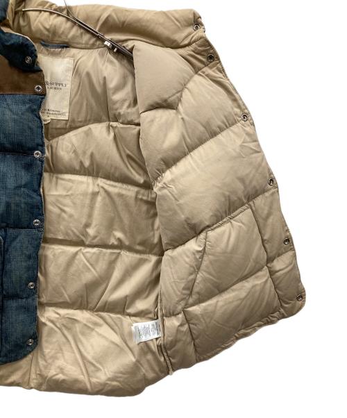 Denim & Supply Ralph Lauren（デニム＆サプライ ラルフローレン）DENIM & SUPPLY RALPH LAUREN (デニム＆サプライ ラルフローレン) デニムダウンベスト インディゴ サイズ:実寸サイズにてご確認ください。の古着・服飾アイテム