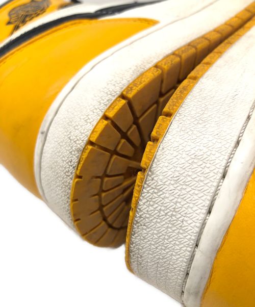 NIKE（ナイキ）NIKE (ナイキ) ハイカットスニーカー AIR JORDAN 1 RETRO HIGH OG TAXI (エア ジョーダン 1 レトロ ハイ オリジナル タクシー) イエロー×ブラック サイズ:28cmの古着・服飾アイテム