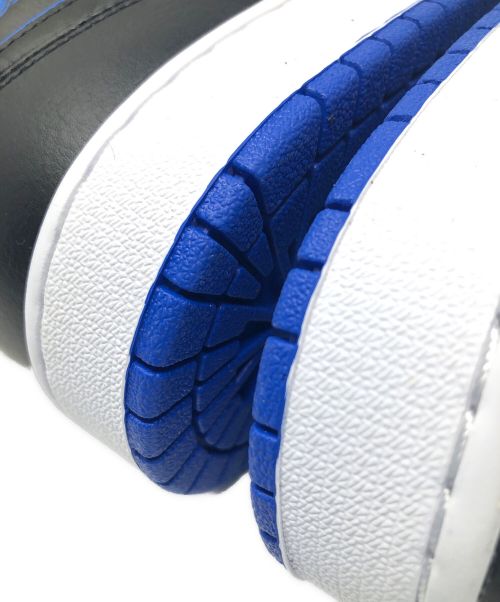 NIKE（ナイキ）NIKE (ナイキ) スニーカー AIR JORDAN 1 MID(ナイキ エア ジョーダン 1 ミッド) ブラック×ブルー サイズ:28cm 未使用品の古着・服飾アイテム