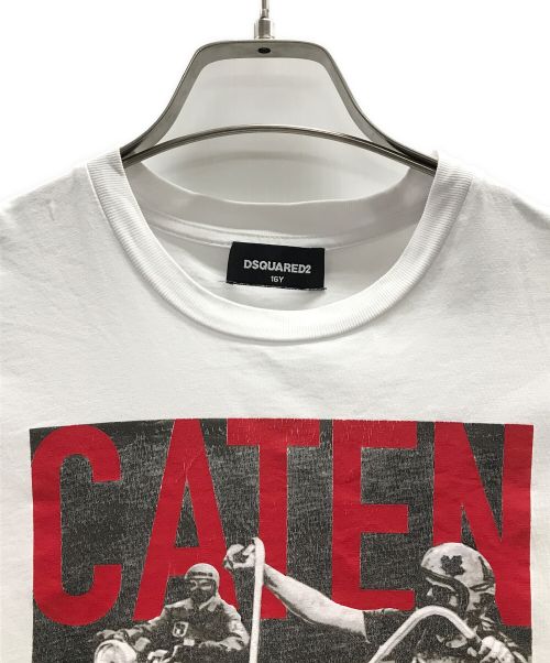 DSQUARED2（ディースクエアード）DSQUARED2 (ディースクエアード) Tシャツ ホワイト サイズ:実寸サイズにてご確認ください。の古着・服飾アイテム