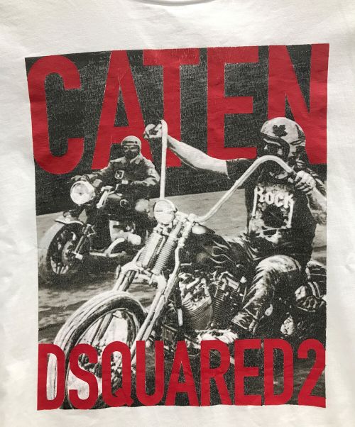 DSQUARED2（ディースクエアード）DSQUARED2 (ディースクエアード) Tシャツ ホワイト サイズ:実寸サイズにてご確認ください。の古着・服飾アイテム