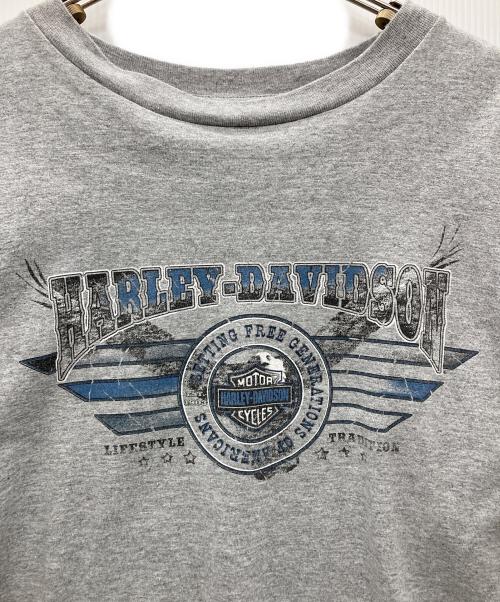 HARLEY-DAVIDSON（ハーレーダビッドソン）HARLEY-DAVIDSON (ハーレーダビッドソン) ロングスリーブTシャツ グレー サイズ:XLの古着・服飾アイテム