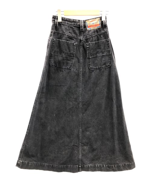 DIESEL（ディーゼル）DIESEL (ディーゼル) デニムスカート ブラック サイズ:24の古着・服飾アイテム