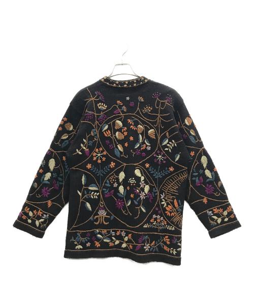Corpsinntime Collectin（コープスインタイムコレクション）Corpsinntime Collectin (コープスインタイムコレクション) ヴィンテージ刺繍カーディガン ブラック サイズ:Mの古着・服飾アイテム