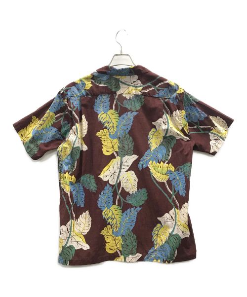 Duke Kahanamoku（デュークカハナモク）Duke Kahanamoku (デュークカハナモク) アロハシャツ MONSTERA（モンステラ） ブラウン サイズ:Lの古着・服飾アイテム